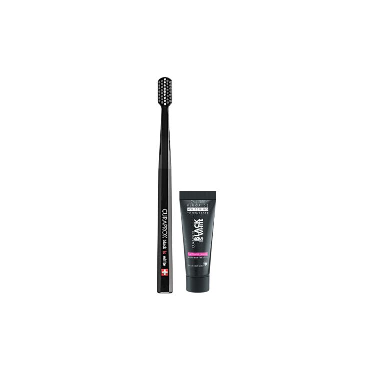 Curaprox Black is White Toothbrush & Toothpaste 10ml