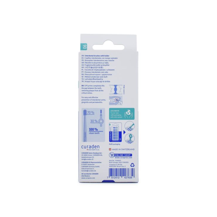 Curaprox CPS Prime Start 06 Tourquoise 2 Handles - 5 Brushes