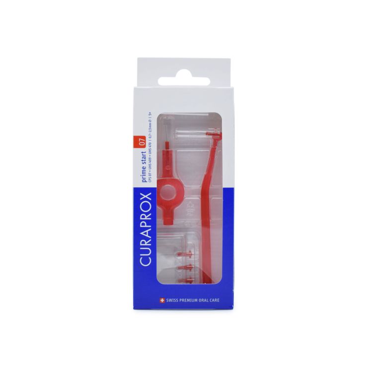 Curaprox CPS Prime Start 07 Κόκκινο 2 Λαβές - 5 Βουρτσάκια