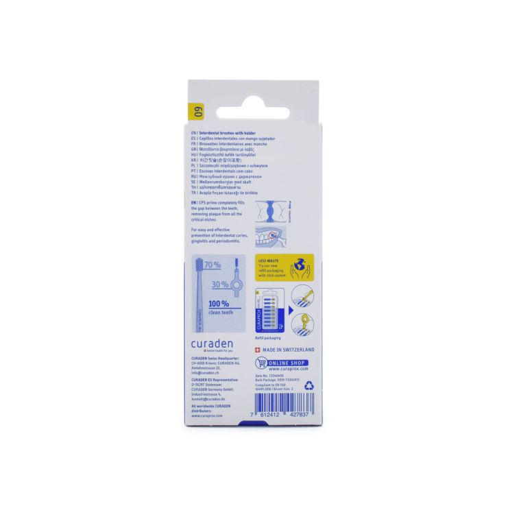 Curaprox CPS Prime Start 09 Κίτρινο 2 Λαβές - 5 Βουρτσάκια