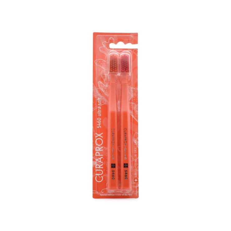 Curaprox CS 5460 Ultra Soft Special Edition Color of the Year Οδοντόβουρτσα Πορτοκαλί 2τμχ