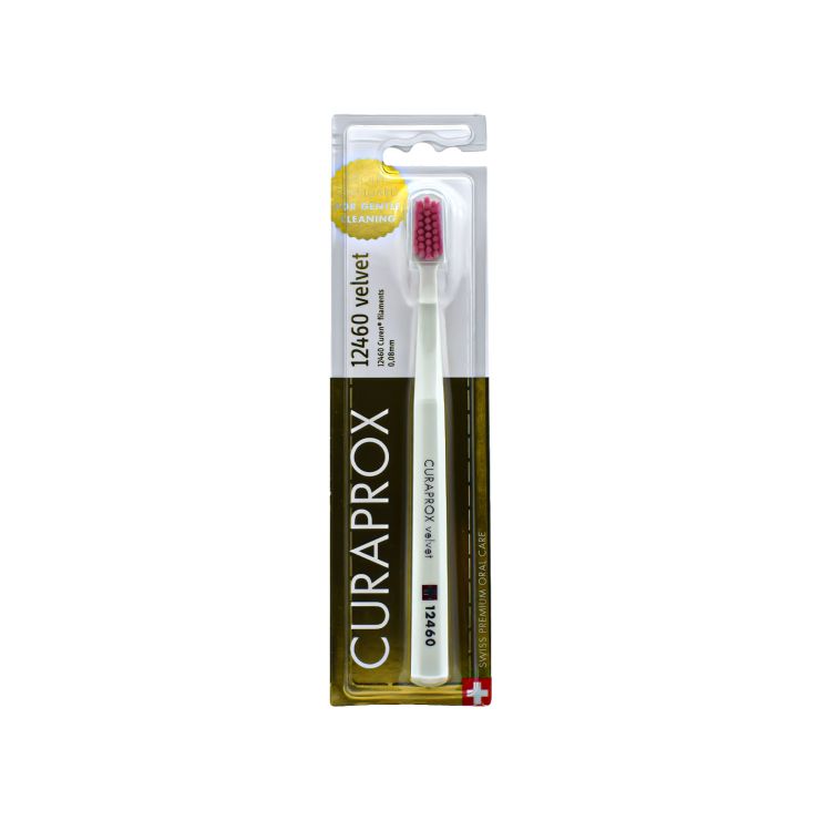 Curaprox Toothbrush CS 12460 Velvet White Pink 7612412428964