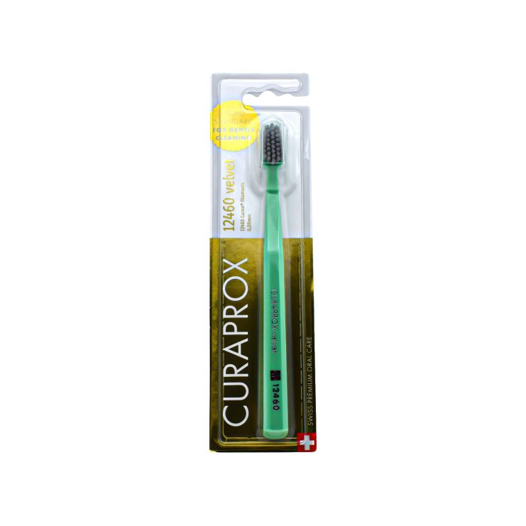 Curaprox Οδοντόβουρτσα CS 12460 Velvet Λαχανί Γκρι 7612412428964