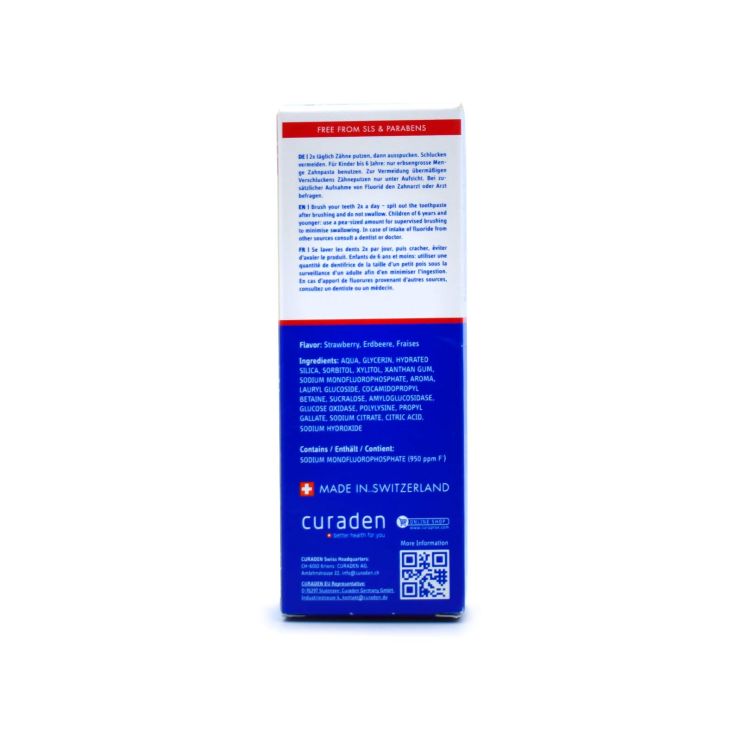 Curaprox Παιδική Οδοντόκρεμα με γευση Φράουλα 950ppm fluoride