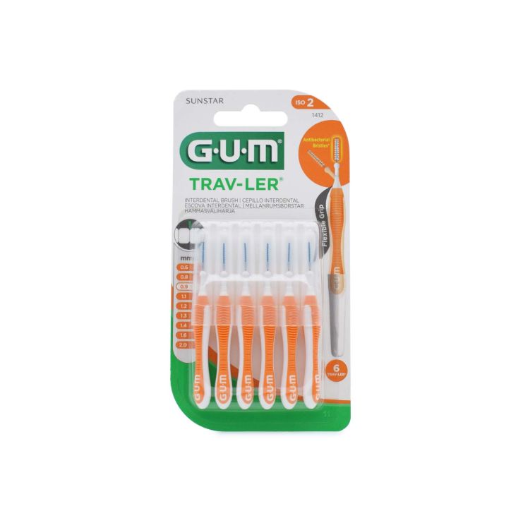 Sunstar Gum Trav-Ler 1412 Μεσοδόντια Βουρτσάκια 0.9mm 6 τμχ