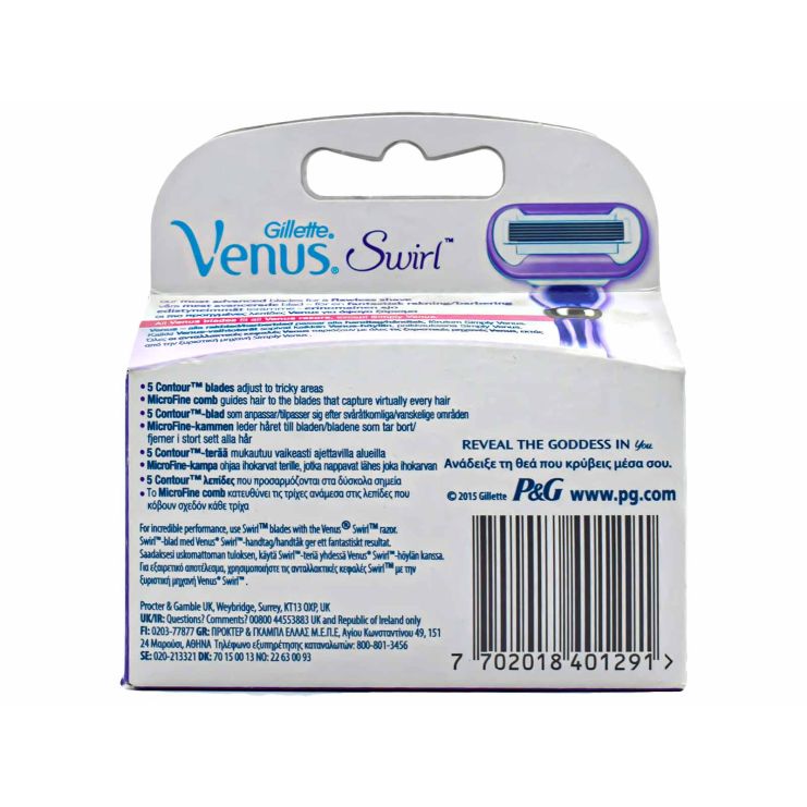 Gillete Venus Swirl Ανταλλακτικά Ξυραφάκια 3 τμχ