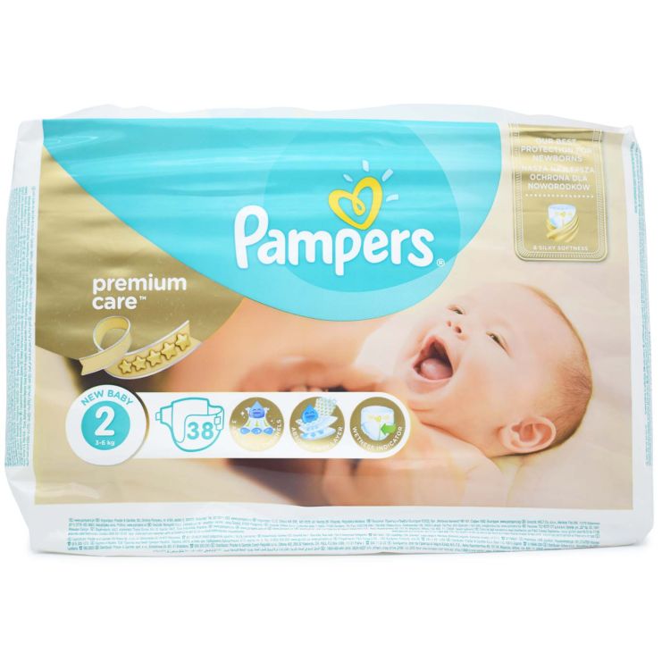 Pampers Premium Care No 2 (3-6kg) 38 τμχ
