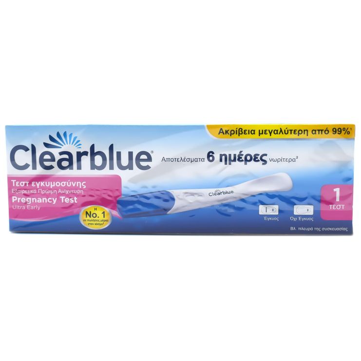 Clearblue Τεστ Εγκυμοσύνης Εξαιρετικά Πρώιμη Ανίχνευση 1 τμχ