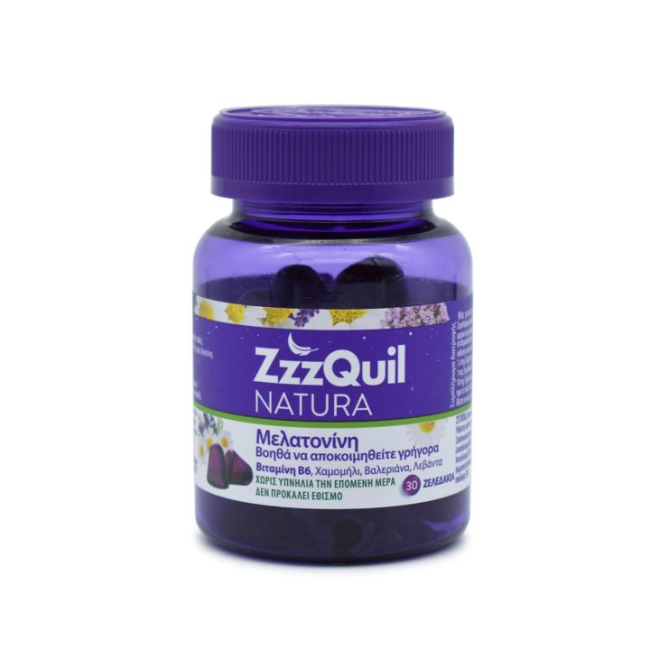 ZzzQuil Natura Συμπλήρωμα Διατροφής με Μελατονίνη 30 ζελεδάκια