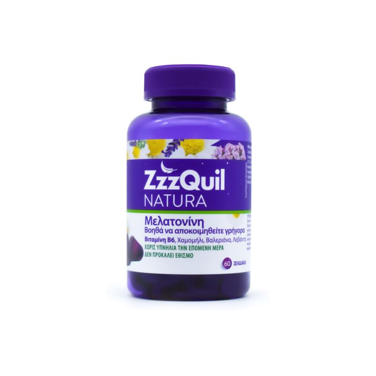 ZzzQuil Natura Συμπλήρωμα Διατροφής με Μελατονίνη 60 ζελεδάκια