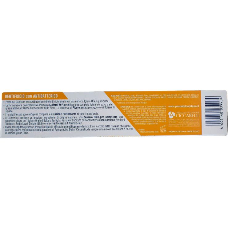 Ciccarelli Pasta del Capitano Ginger Toothpaste 75ml