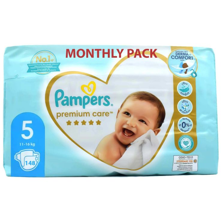 Pampers Premium Care N5 από 11 έως 16kg 148 τμχ