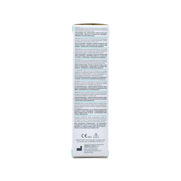 Synchroline Aknicare Spray για Δέρμα με Τάση Ακμής στο Στήθος και την Πλάτη 100ml 