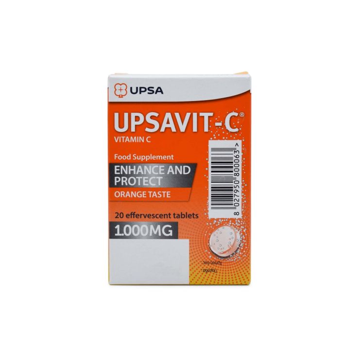 Upsa Vitamin C 1000mg Orange 20 αναβράζοντα δισκία