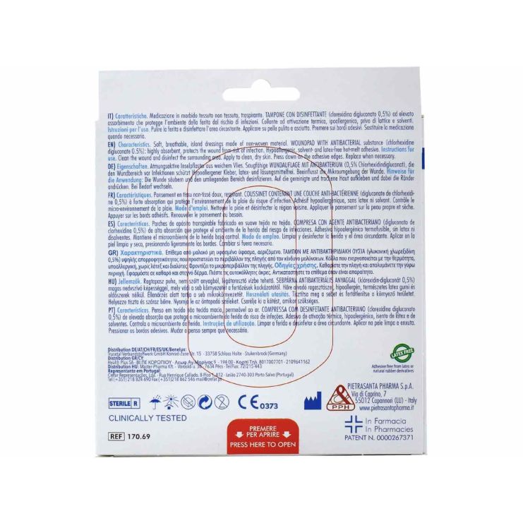 Master Aid Drop Med Αυτοκόλλητες Γάζες 10x6cm 5 τμχ