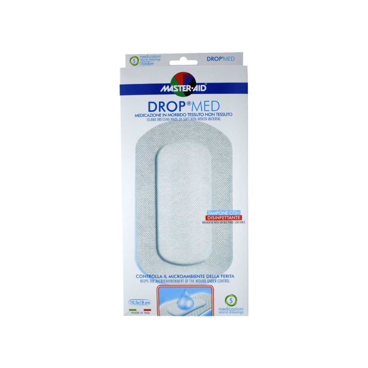 Master Aid Drop Med Αυτοκόλλητες Γάζες 10,5 x18cm 5 τμχ