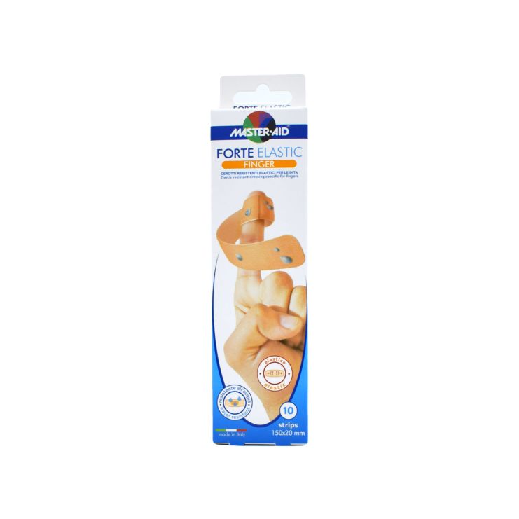 Master Aid Forte Elastic Finger Αδιάβροχα Αυτοκόλλητα Επιθέματα για Δάχτυλα 15x2cm 10 τμχ