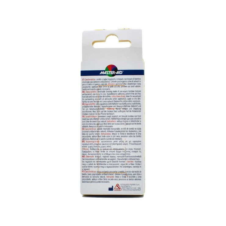 Master Aid Maxi Smile 50 x 8cm Αυτοκόλλητο Ρολό Συνεχούς Γάζας για Παιδιά