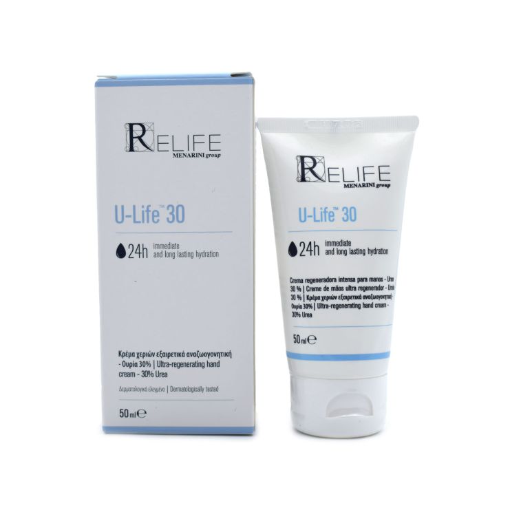 Menarini Relife U-Life 30 Αναγεννητική Κρέμα Χεριών με Ουρία 50ml
