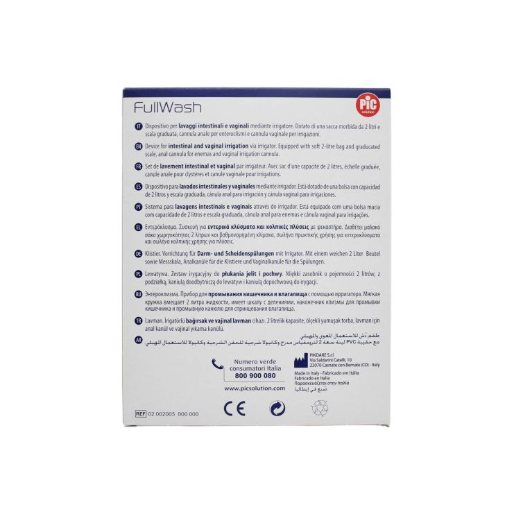 Pic FullWash Enteroclisma Enema with Soft Bag Capacity 2L