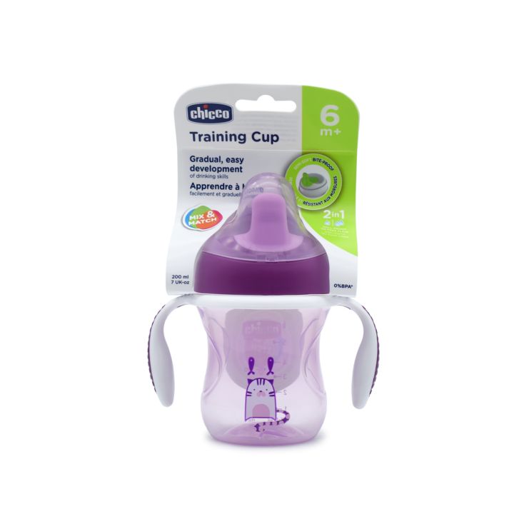 Chicco Εκπαιδευτικό Κύπελλο από 6 μηνών Μωβ 200ml