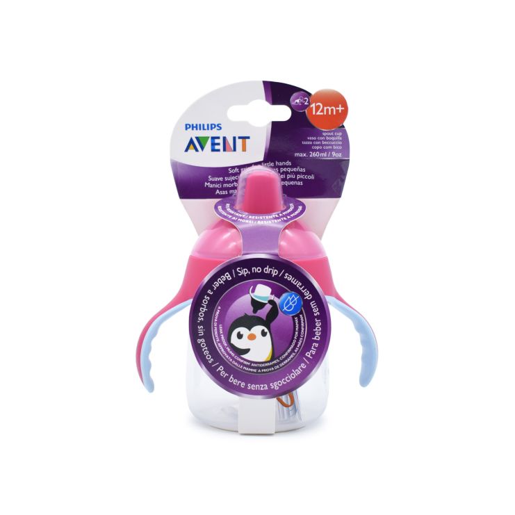Philips Avent Κύπελλο με Στόμιο 12m+ SCF753/07 Ροζ 260ml