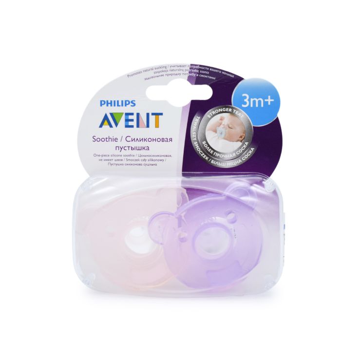 Philips Avent Soothie Πιπίλα 3m+ SCF194/05 Μωβ 2 pcs