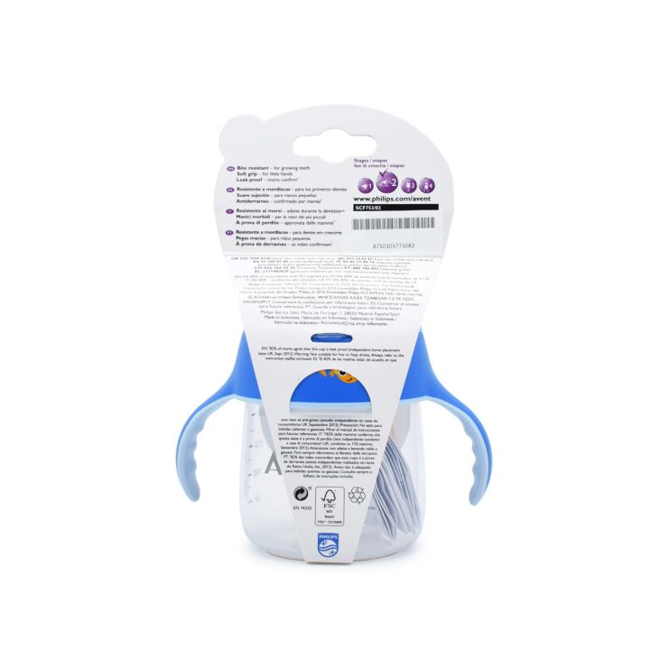 Philips Avent Κύπελλο με Στόμιο από 12 μηνών Μπλε 260ml SCF753/02