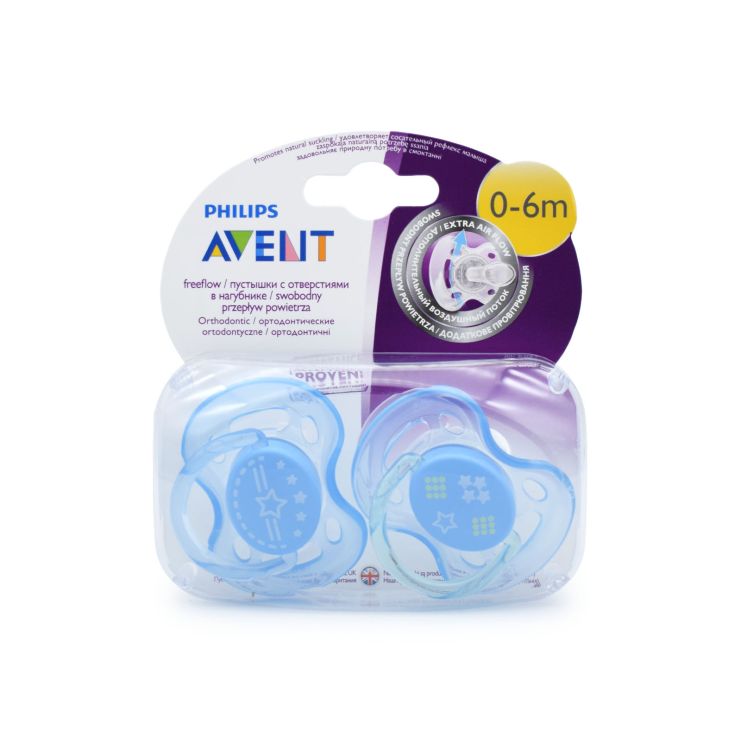 Philips Avent Freeflow Πιπίλα 0-6m SCF172/01 Μπλε 2 τμχ