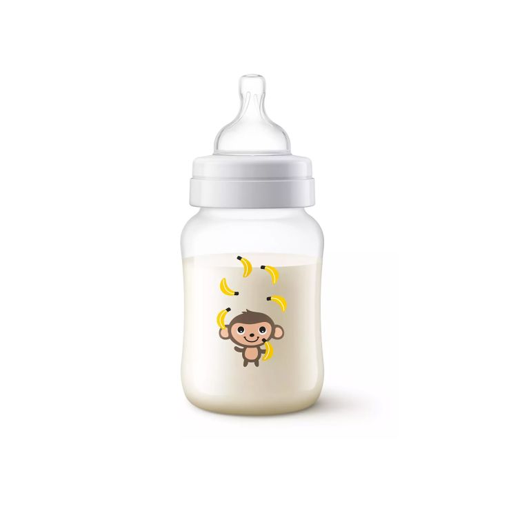 Philips Avent Anti-Colic Μπιμπερό κατά των Κολικών από τον 1ο μήνα Μαϊμουδάκι 260ml SCF821/11