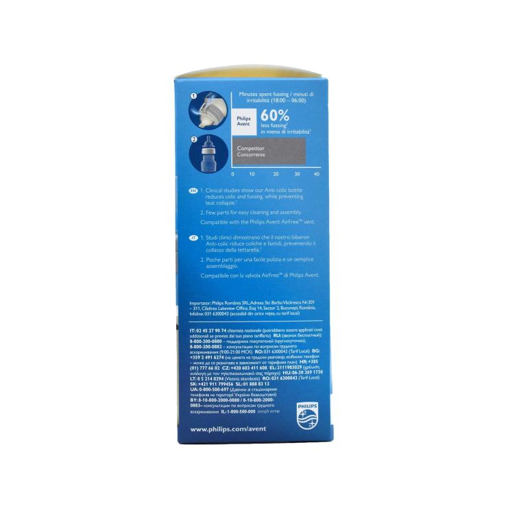 Philips Avent Anti-Colic Μπιμπερό κατά των Κολικών από τον 1ο μήνα Πιγκουίνος 260ml SCF821/13