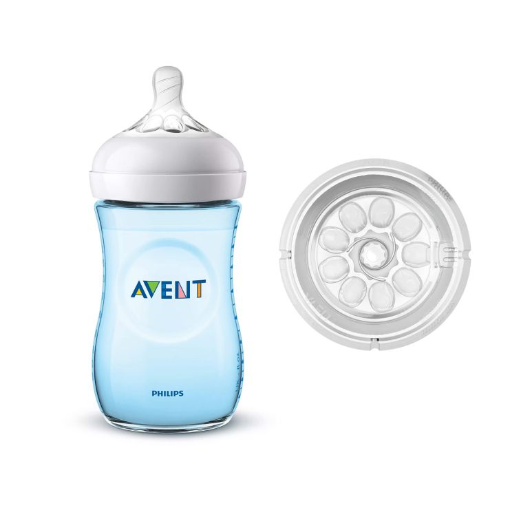Philips Avent Μπιμπερό Natural 260ml SCF035/17 Μπλε 1 τμχ