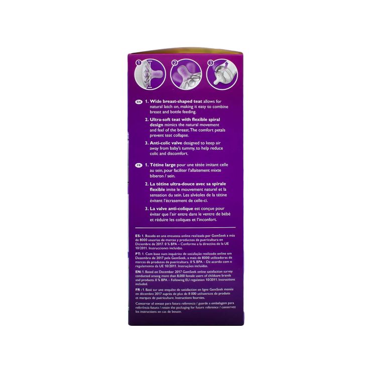 Philips Avent Μπιμπερό Natural 260ml SCF070/20 Τίγρης 1 τμχ