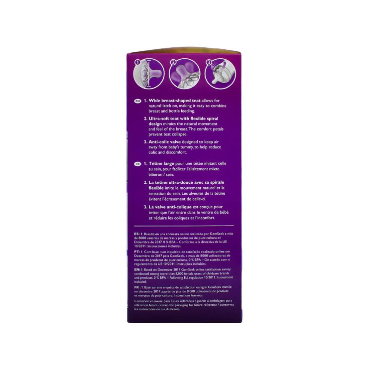 Philips Avent Μπιμπερό Natural 260ml SCF070/22 Ιπποπόταμος 1 τμχ