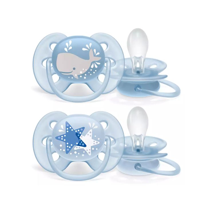 Philips Avent Ultra Soft Πιπίλες 6-18m Μπλε 2 τμχ