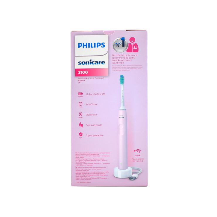 Philips Sonicare DailyClean 2100 Ηλεκτρική Οδοντόβουρτσα Ροζ 1 τμχ