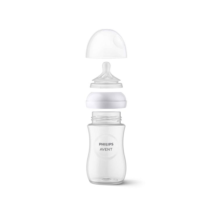 Philips Avent Μπιμπερό Natural Response από 1ο μήνα SCY903/01 Λευκό 260ml 1 τμχ