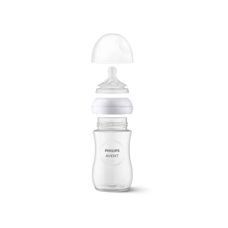 Philips Avent Μπιμπερό Natural Response από 1ο μήνα SCY903/11 Ροζ 260ml 1 τμχ