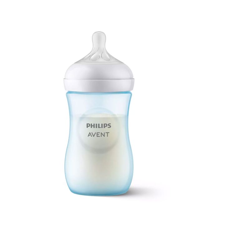 Philips Avent Μπιμπερό Natural Response από 1ο μήνα SCY903/21 Μπλε 260ml 1 τμχ