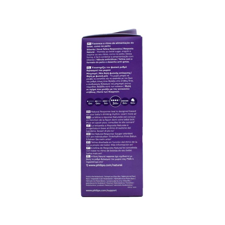 Philips Avent Μπιμπερό Natural Response από 3ο μήνα SCY906/01 Μπλε 330ml 1 τμχ