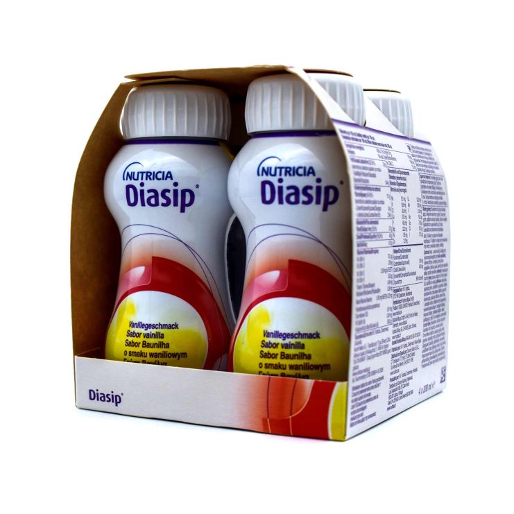 Nutricia Diasip 4 x 200ml Βανίλια για Διαβητικούς
