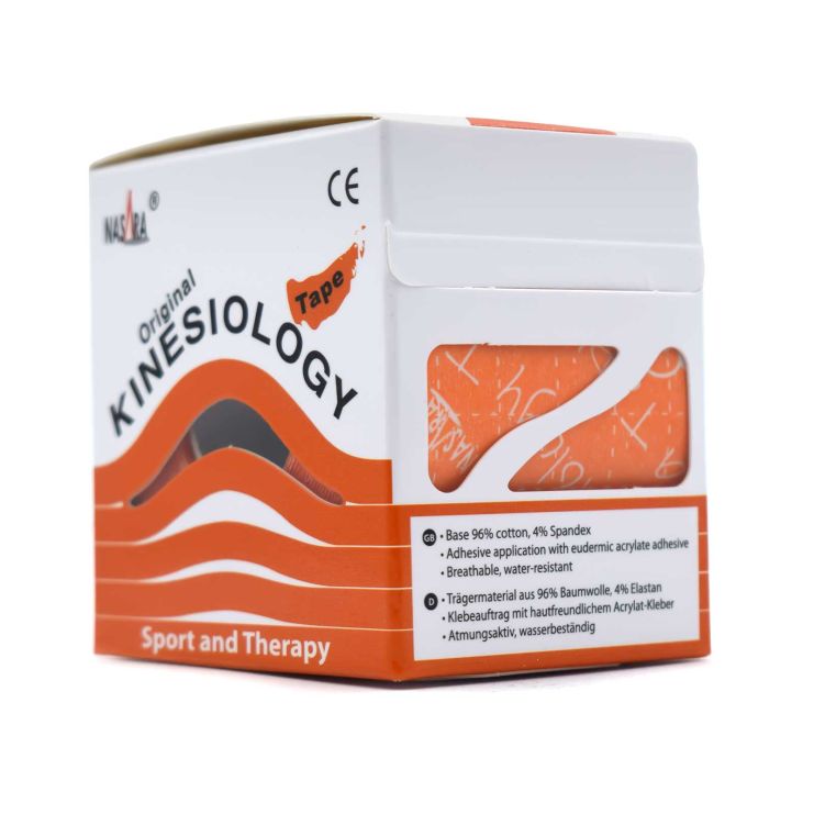 Alfacare Nasara Kinesiology Original Ταινία Κινησιοθεραπείας 5cmx5m Πορτοκαλί