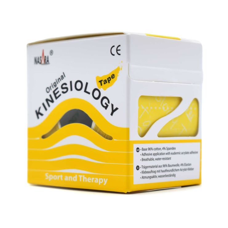 Alfacare Nasara Kinesiology Original Ταινία Κινησιοθεραπείας 5cmx5m Κίτρινη
