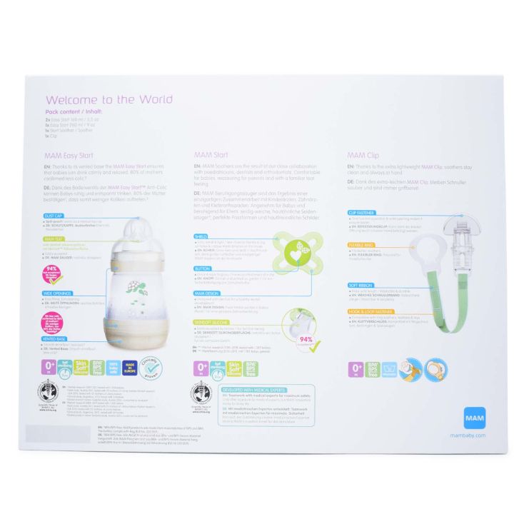 Mam Welcome To The World Gift Set Λευκό 0m+ 5 τμχ