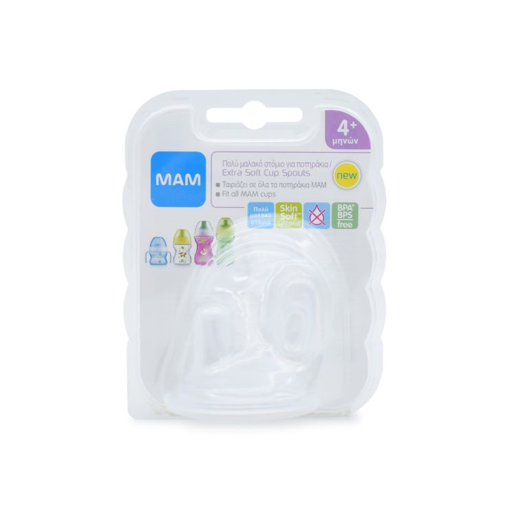 Mam Στόμιο Extra Soft για Ποτηράκια 4m+ 2 τμχ