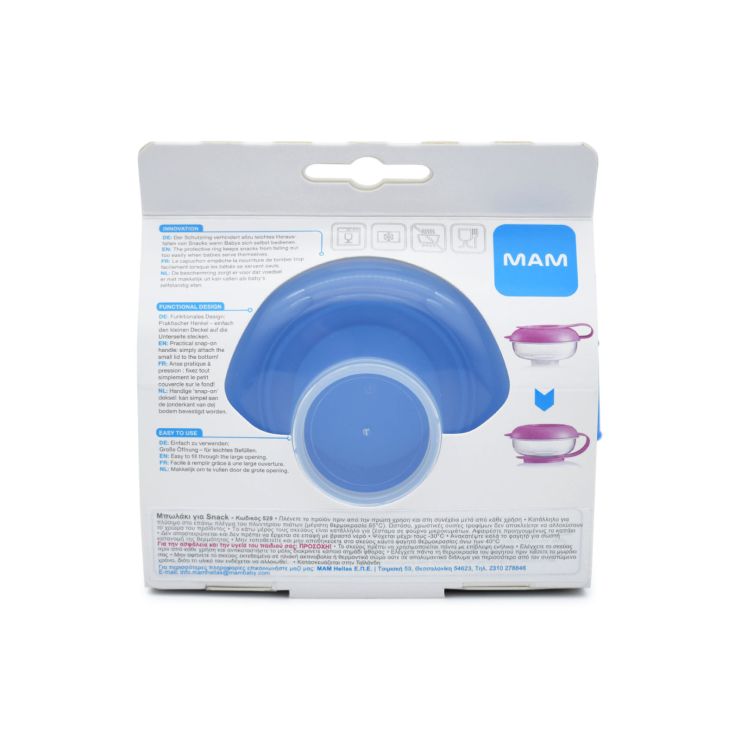 MAM 529 SNACK BOX 6+ μινών (Μπωλάκι για Snack) Σιέλ