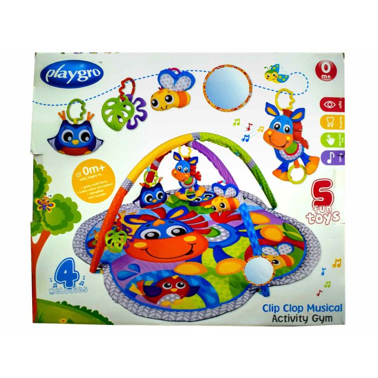 Playgro Clip Clop Musical Activity Gym Γυμναστήριο Δραστηριοτήτων με Μουσική 0+ months 10-186-991